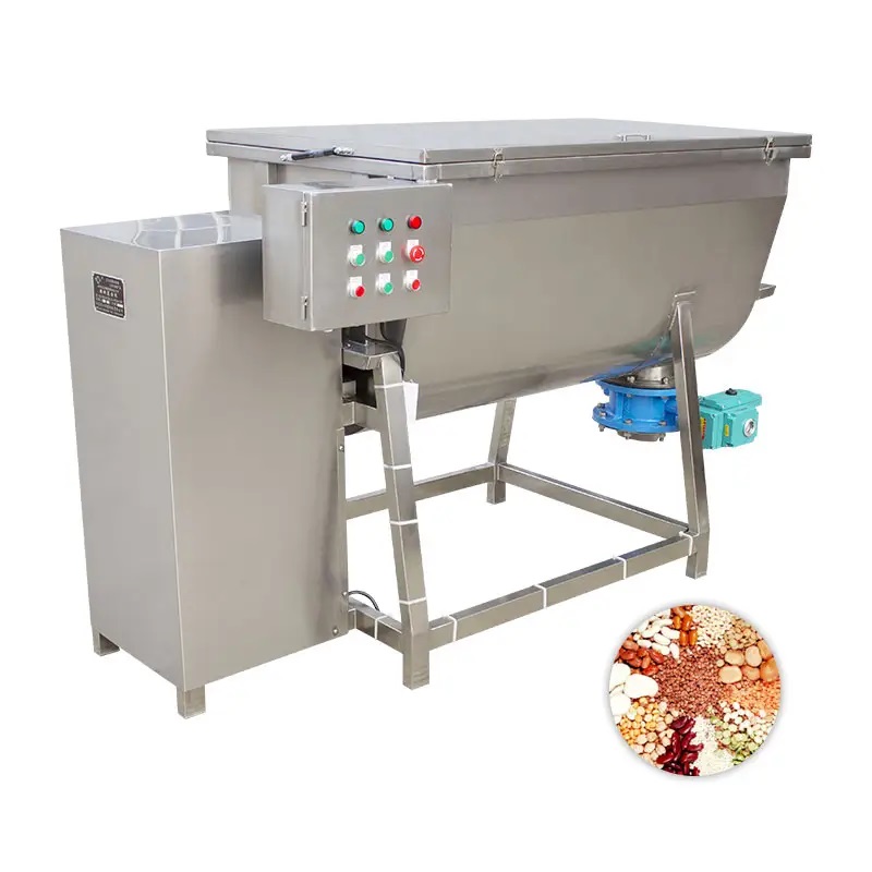 Máy trộn lật ngang gia nhiệt 25kg 2 Máy trộn lật ngang gia nhiệt 25kg